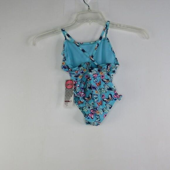KENSIE GIRL Colorful Butterfly ONE PIECE SWIMSUIT SIZE 4 - Picture 3 of 10